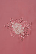 Pink Spangle Sequins Embroidery Fabric - غاجي والا إكسبورت Gajiwala Export