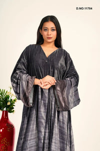 Premium Velvet Shrug in Chic Smoky Gradient Look - غاجي والا إكسبورت Gajiwala Export