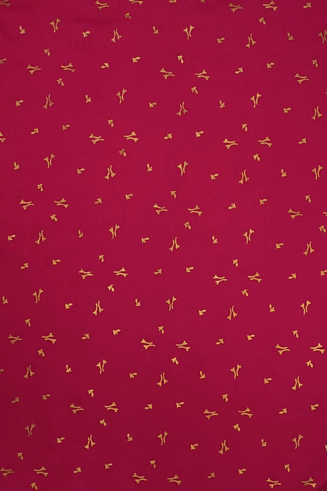 Rani Fabric with Scattered Gold Abstract Motif Print - غاجي والا إكسبورت Gajiwala Export