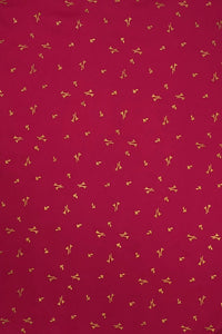 Rani Fabric with Scattered Gold Abstract Motif Print - غاجي والا إكسبورت Gajiwala Export