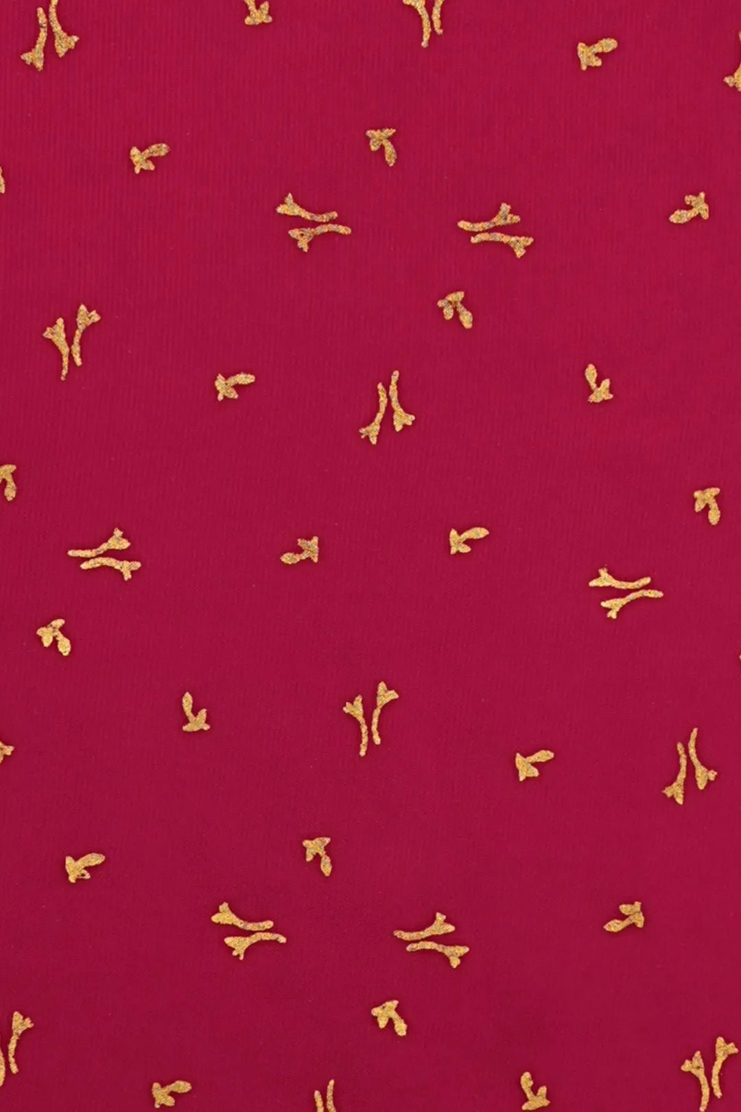 Rani Fabric with Scattered Gold Abstract Motif Print - غاجي والا إكسبورت Gajiwala Export