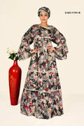 Rayon Kaftan with Artistic Digital Floral Print - غاجي والا إكسبورت Gajiwala Export