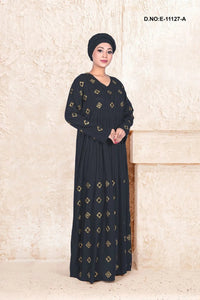 Rayon Kaftan with Embroidered Motif Work - غاجي والا إكسبورت Gajiwala Export