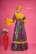 Rayon Kaftan with Schiffli Work & Ethnic Print - غاجي والا إكسبورت Gajiwala Export