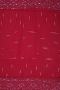 Red Crimson Sparkle Lace Bordered Designer Stole- غاجي والا إكسبورت Gajiwala Export