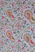 Kashmiri Sozni Print Fabric with Metallic Detailing- غاجي والا إكسبورت Gajiwala Export