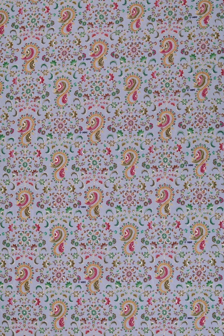 Kashmiri Sozni Print Fabric with Metallic Detailing- غاجي والا إكسبورت Gajiwala Export