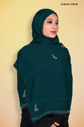 Rich Dupatta with Heavy Zigzag Crystal Border - غاجي والا إكسبورت Gajiwala Export