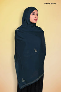 Rich Dupatta with Heavy Zigzag Crystal Border - غاجي والا إكسبورت Gajiwala Export