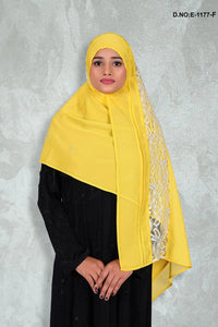 Rich Dupatta with Intricate Floral Lace Border - غاجي والا إكسبورت Gajiwala Export