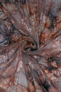 Rose Gold Embroidered Dress, and lehengas fabric - غاجي والا إكسبورت Gajiwala Export