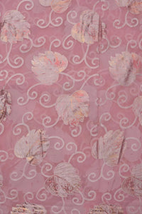 Rose Pink Brasso fabric with Shimmering Silver and Gold Foil - غاجي والا إكسبورت Gajiwala Export