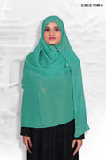 Saffron Luminous Dupatta with Crystal Scrollwork - غاجي والا إكسبورت Gajiwala Export