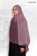 Saffron Luminous Dupatta with Crystal Scrollwork - غاجي والا إكسبورت Gajiwala Export
