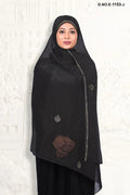 Saffron Luminous Dupatta with Crystal Vine Border - غاجي والا إكسبورت Gajiwala Export
