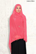 Saffron Luminous Dupatta with Crystal Vine Border - غاجي والا إكسبورت Gajiwala Export