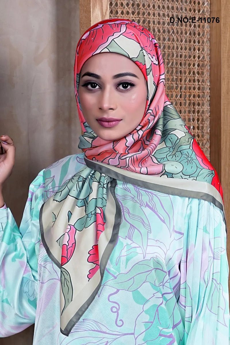 Sea Green Contemporary Modest Tunic and Maxi Skirt - غاجي والا إكسبورت Gajiwala Export