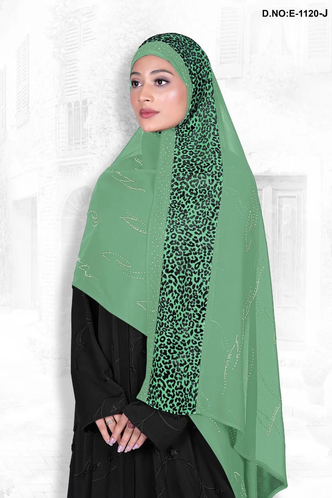 Sheer Dupatta with Shimmer and Floral Print - غاجي والا إكسبورت Gajiwala Export