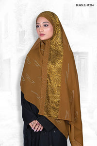 Sheer Dupatta with Shimmer and Floral Print - غاجي والا إكسبورت Gajiwala Export