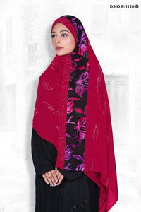 Sheer Dupatta with Shimmer and Floral Print - غاجي والا إكسبورت Gajiwala Export