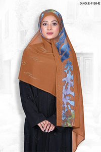 Sheer Dupatta with Shimmer and Floral Print - غاجي والا إكسبورت Gajiwala Export