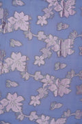 Sheer Purple Lurex Floral Brocade Fabric - غاجي والا إكسبورت Gajiwala Export
