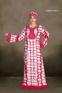 Shibori Print Kaftan with Embellished Trim For Women - غاجي والا إكسبورت Gajiwala Export