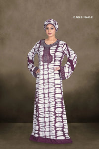 Shibori Print Kaftan with Embellished Trim For Women - غاجي والا إكسبورت Gajiwala Export