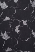 Silver Spangle Abstract Brocade Georgette - غاجي والا إكسبورت Gajiwala Export