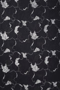 Silver Spangle Abstract Brocade Georgette - غاجي والا إكسبورت Gajiwala Export