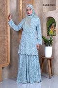Skyblue Premium Baju Kurung With Scarf For Women- غاجي والا إكسبورت Gajiwala Export