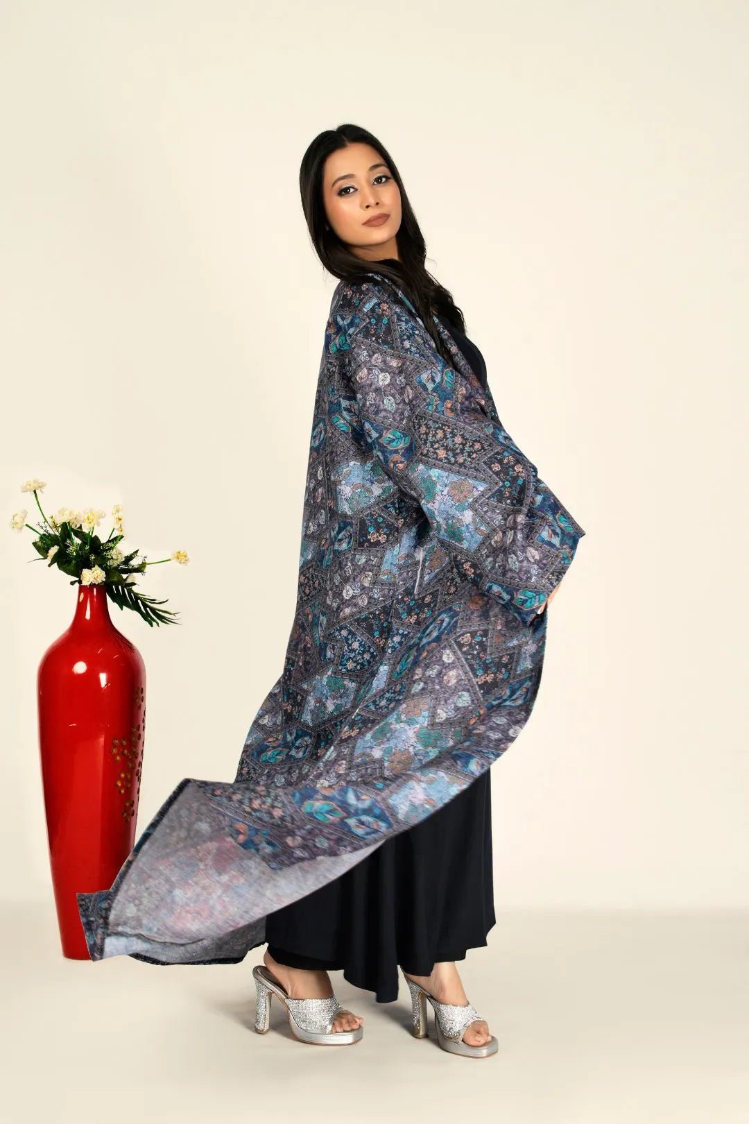 Soft Linen Cotton Flowing Print Shrug For Women - غاجي والا إكسبورت Gajiwala Export