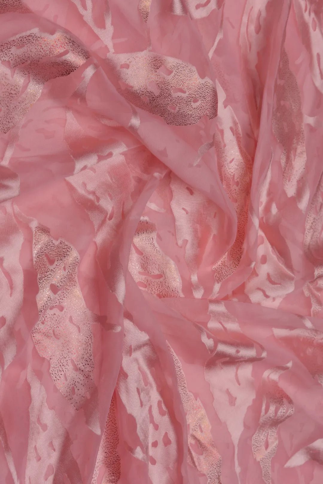 Soft Tonal Metallic Foliage Brasso Fabric - غاجي والا إكسبورت Gajiwala Export