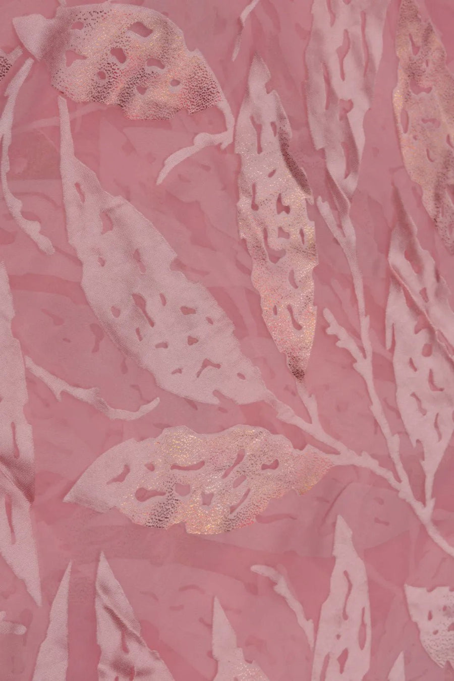 Soft Tonal Metallic Foliage Brasso Fabric - غاجي والا إكسبورت Gajiwala Export