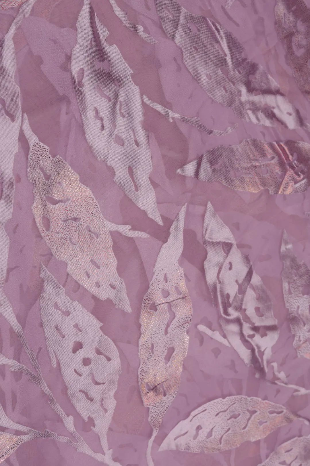 Soft Tonal Metallic Foliage Brasso Fabric - غاجي والا إكسبورت Gajiwala Export