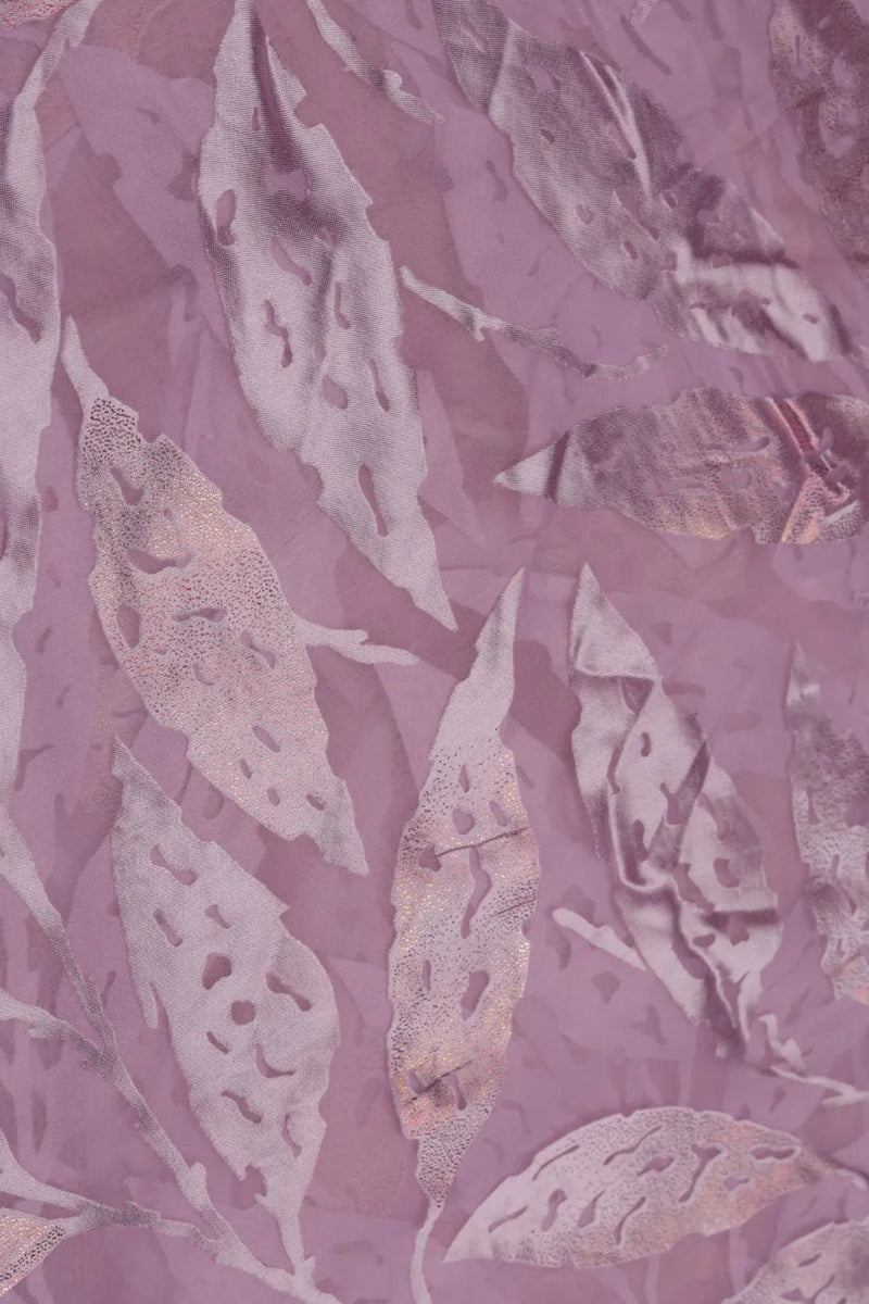 Soft Tonal Metallic Foliage Brasso Fabric - غاجي والا إكسبورت Gajiwala Export