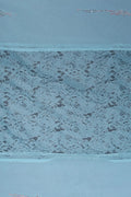 Aqua Stole with Horizontal Lace Panels stole   - غاجي والا إكسبورت Gajiwala Export
