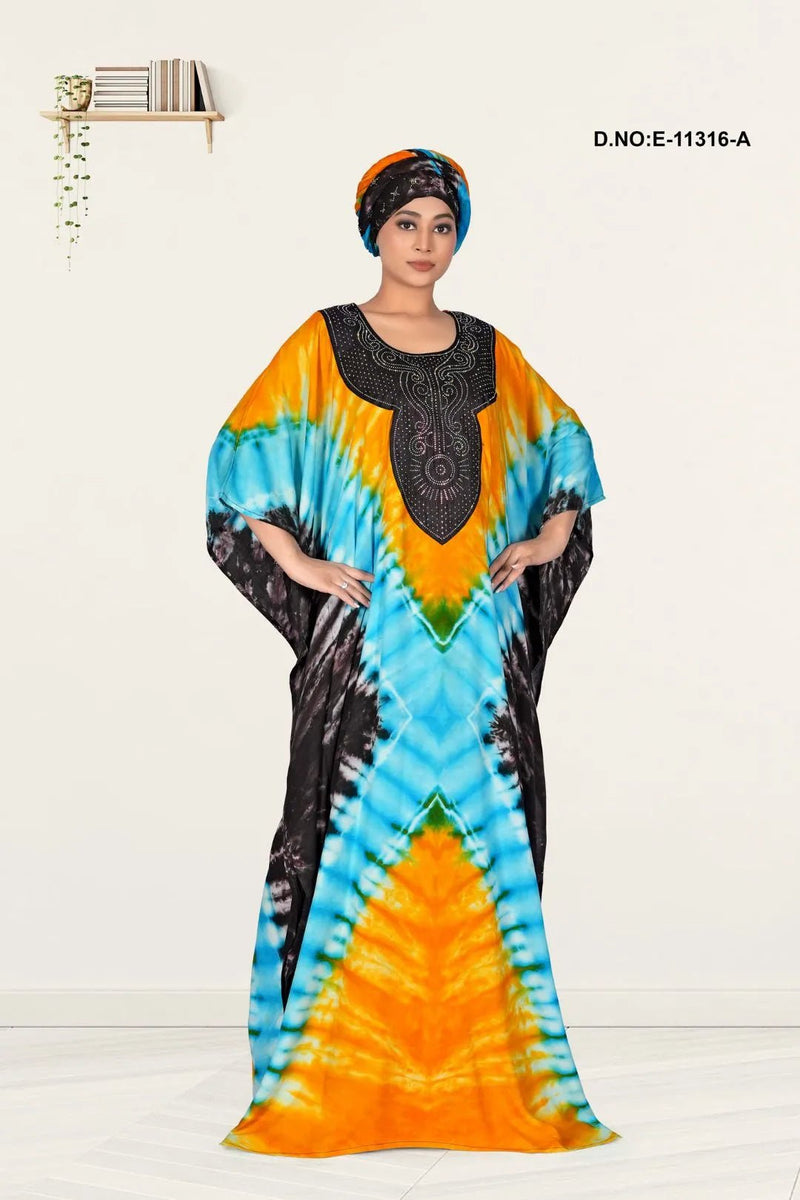 Stylish Glamorous Women's Designer Kaftan Dress - غاجي والا إكسبورت Gajiwala Export