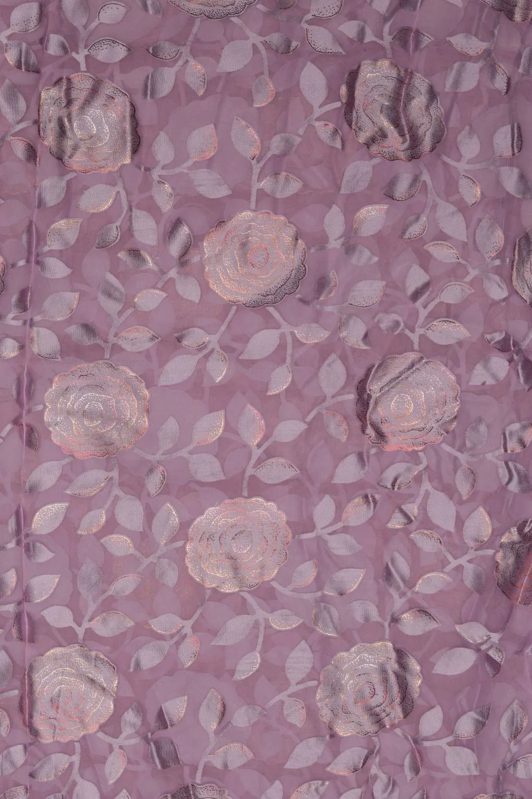 Subtle Purple Metallic Brasso Fabric - غاجي والا إكسبورت Gajiwala Export