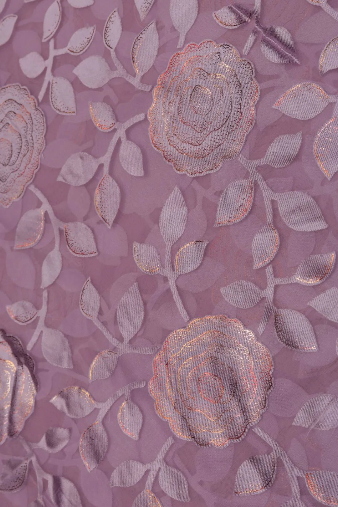 Subtle Purple Metallic Brasso Fabric - غاجي والا إكسبورت Gajiwala Export