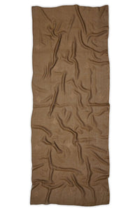 Brown Stole with Textured Fabric and Gold Rhinestones - غاجي والا إكسبورت Gajiwala Export