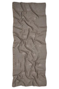 Dusky Taupe Stole with Textured Fabric and Iridescent Star Rhinestones - غاجي والا إكسبورت Gajiwala Export