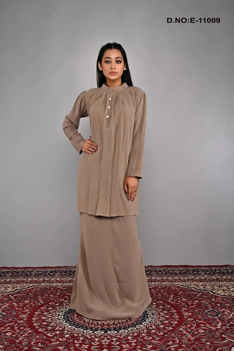 Textured Tunic and Maxi Skirt Co - ord Set - غاجي والا إكسبورت Gajiwala Export