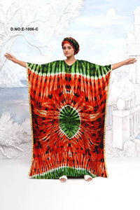 Tie - Dye Farasha Kaftan Maxi Gown For Women - غاجي والا إكسبورت Gajiwala Export