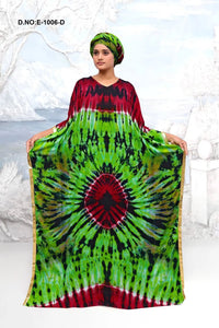 Tie - Dye Farasha Kaftan Maxi Gown For Women - غاجي والا إكسبورت Gajiwala Export