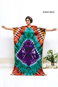 Tie - Dye Farasha With Gold Trim Detailings - غاجي والا إكسبورت Gajiwala Export