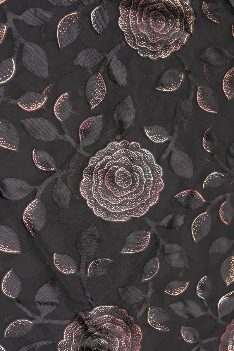 Tonal Leaf & Raindrop Pattern Fabric - غاجي والا إكسبورت Gajiwala Export