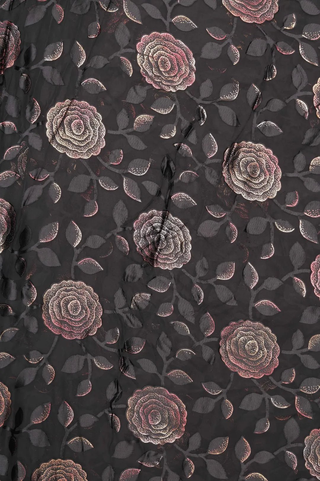 Tonal Leaf & Raindrop Pattern Fabric - غاجي والا إكسبورت Gajiwala Export