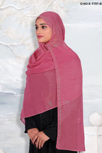 Vibrant Fuchsia Dupatta with Vertical Texture - غاجي والا إكسبورت Gajiwala Export