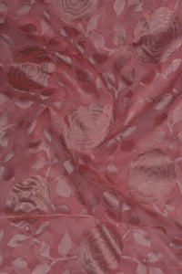 Warm Tonal Floral Brasso Fabric - غاجي والا إكسبورت Gajiwala Export